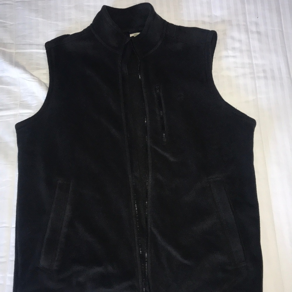 Timberland black fleece vest, size:XL